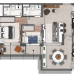 Apartamento para venda NOVO - 2 quartos - 1 vaga - Jardim Marajoara