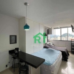 Kitnet Beira-Mar 1 Quarto (Suíte). Venda, 25m² R$400.000 - Pitangueiras - Guarujá/SP