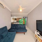 Apartamento reformado, 1 dormitório e 1 vaga à venda, 60 m² por R$ 285.000 - Enseada - Guarujá/SP