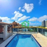 Cobertura vista pro mar, com piscina, 3 dormitórios à venda, 250 m² por R$ 1.000.000 - Enseada - Guarujá/SP