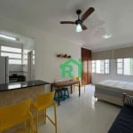 Apartamento Beira-Mar, Reformado, 1 Dormitório, Pitangueiras, Guarujá/SP