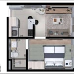 Apartamento com 1 dormitório à venda, 37 m² por R$ 318.000,00 - Vila Bela Vista - Itatiba/SP