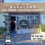 Casa ampla térrea com espaço Gourmet com 2 dormitórios sendo 1 suite à venda, - Maracanã - Praia Grande/SP