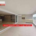 Apartamento 3 quartos, 208m², R. Dr Jose Rodrigues Alves Sobrinho, 150, Alto de Pinheiros, Acervo