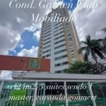 GARDEN CLUBE, 124M2, PQRQUE DEZ, MOBILIADO, 3 QUARTOS SENDO 2 SUÍTES, ANDAR ALTO, 2 VAGAS