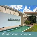 ALPHAVILLE 2, LOTE COM 460M2, COM ESCRITURA E REGISTRO, R$ 550 MIL