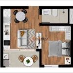 Studio com 1 dormitório à venda, 29 m² por R$ 243.000,00 - Capão Raso - Curitiba/PR