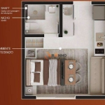 Studio com 1 dormitório à venda, 22 m² por R$ 262.886,00 - Hauer - Curitiba/PR