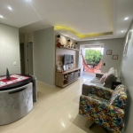 Ótimo apartamento semi mobiliado.&lt;BR&gt;3 dormitórios, sacada com churrasqueira,  gesso com iluminação embutida, móveis planejados, área de serviço, junker, splits e 1 vaga de garagem coberta.&lt;B