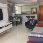 Impecável apartamento Garden com 148 m² de área privativa. Semi mobiliado. Living para 2 ambientes com piso em porcelanato. Sacada integrada com churrasqueira e espaço para web space. Amplo terraço. C