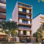 apartamentos 1 ou 2 suítes com 93,7m² privativos, todos os apartamentos com 8,6m² de sacada, esquadrias amplas nas principais áreas do apartamento. Pé direito livre com laje plana sem vigas aparentes,