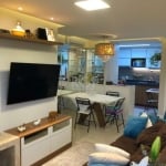 Apartamento de 3 dormitórios, sendo 1 suíte, com 107,17m² de área privativa, living 2 ambientes, com sacada e churrasqueira, cozinha, área de serviço,  2&lt;BR&gt;vagas de garagem dupla em candem, con