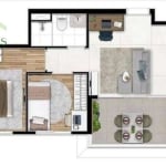 Apartamento com 2 dormitórios à venda, 42 m² por R$ 418.000,00 - Barra Funda - São Paulo/SP