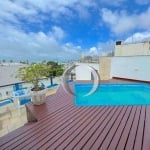 Cobertura com vista mar, piscina e espaço gourmet, 3 vagas