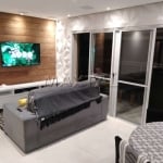 Apartamento seminovo  e mobiliado, com 3 dormitórios, 2 suítes, 2 vagas fixas individuais e lazer.