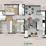 Apartamento com 3 quartos à venda na Avenida Wellman Galvão de França Rangel, 4100, Swiss Park, Campinas