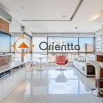 Imobiliária Orientta ALUGA Apartamento de 84,52 m², mobiliado, 2 suítes e 2 vagas no bairro Mont Serrat. Imóvel possui na área social; lavabo, living duplo com churrasqueira, cozinha americana integra