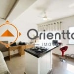 Imobiliária Orientta Imóveis ALUGA excelente Studio Semi-mobiliado.&lt;BR&gt;Imóvel recém construído com aproximadamente 39m² de área privativa, acabamento e pintura impecáveis, conta com 01 banheiro 