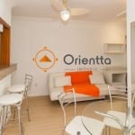 Imobiliária  Orientta ALUGA apartamento com 41m², com 1 dormitório, sacada, piso em Laminado, ótima posição solar e 1 vaga de garagem.&lt;BR&gt;Ótima opção para você que busca qualidade e conforto, po