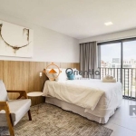 Imobiliária Orientta ALUGA Excelente Studio na Rua Vinte Quatro de Outubro no GO 24. Studio completo, mobiliado com movéis planejados.&lt;BR&gt;O empreendimento conta com infraestrutura completa, que 