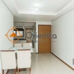 Imobiliária Orientta ALUGA APARTAMENTO SEMIMOBILIADO, COM 1 DORMITÓRIO, 1 VAGA DE GARAGEM. Aconchegante, equipado com armário planejado e ar-condicionado split, garantindo conforto em todas as estaçõe