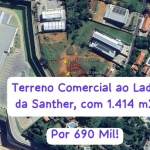 Terreno Comercial ao lado da Santher com 1.414 m2 (Rodovia Bragança/Socorro)