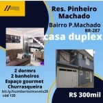 Casa para Venda em Santa Maria, Pinheiro Machado, 2 dormitórios, 2 banheiros, 1 vaga