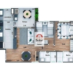 Apartamento para venda em Vila Jaboticabeira de 76.00m² com 2 Quartos, 1 Suite e 2 Garagens