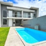 Sobrado Novo com Piscina, 4 dormitórios à venda, 143 m² por R$ 925.000 - Brejatuba - Guaratuba/PR