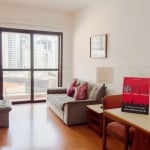 Flat Contemporâneo com 1 dorm e 1 vaga na Vila Nova Conceição disponível locação