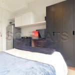 Disponível locação com elegância na Vila Olímpia apartamento VN Alvorada estilo studio com 1 vaga