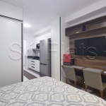 Studio no Residencial Z Pinheiros disponível locação com 30m² e 1 vaga de garagem em Pinheiros.