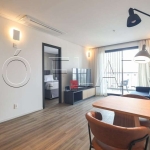 Studio Ayra Pinheiros, flat disponível para locação contendo 54m², 1 dormitório e 1 vaga.