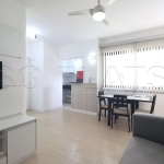 Flat disponível para locação no USA Moema, contendo 60m², 2 dorms e 2 vagas.