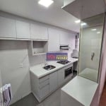 Farid Libos, Spazio Lille, dois quartos com armários, sala com rack e painel, cozinha planejada com cooktop e forno, wc social,  por R$ 1.400/mês.