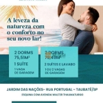 Apartamento com 2 dormitórios à venda, 75 m² por R$ 375.000,00 - Jardim das Nações - Taubaté/SP