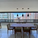 Pituba  -Três suites 137 m², andar alto, nascente, vista mar, varanda  gourmet com fechamento reik, finamente decorado,