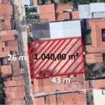 Terreno à venda, 1040 m² por R$ 250.000,00 - Sapiranga - Fortaleza/CE