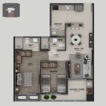 Apartamento 2 dormitórios em Kobrasol-SJ