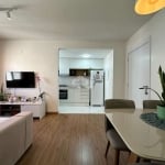 Apartamento semi mobiliao, 2 dormitórios, 1 vaga de carro, 48 m² privativo