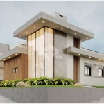 Casa de 2 dormitórios, sendo 1 suíte, garagem coberta, espaço social com piscina . Bairro Bela Vista em Estancia Velha.  Aceita Financiamento e FGTS!