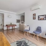 Apartamento SEMIMOBILIADO 1 dormitório/Quarto. Churrasqueira. Vaga Escriturada