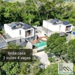 Casa 3 dormitórios (311m²), 3 Suítes, Varanda, 3 Vagas. É simplesmente uma paisagem encantadora