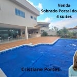 Sobrado com 4 suites, 1 master com banheira, lazer com piscina, varanda gourmet com churrasqueira, terreno com 492 m