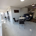 LINDO Apartamento com 3 Dormitórios mais Dependência, Mobiliado, Garagens Demarcada, Alto Padrão na Vila Guilhermina em Praia Grande - SP.