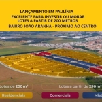 Lote em Paulínia, 200 m², lazer, local privilegiado, topografia plana, infraestrutura completa