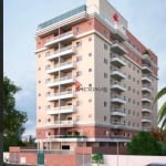 Apartamento com 2 dormitórios à venda, 53 m² por R$ 378.000,00 - Vila Guilhermina - Praia Grande/SP