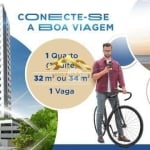 Flat à venda em Recife, Boa Viagem, com 1 quarto, 32m²