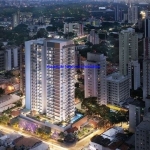 Apartamento Studio 45m², 01 dormitório e 01 banheiro; (Fotos ilustrativas, entrega prevista julho/2024).  Condomínio com portaria, segurança, piscina.