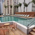 Apartamento Studio 24m², 01 dormitório e 01 banheiro.  Condomínio com segurança 24hrs, piscina, salão de festa, academia, brinquedoteca